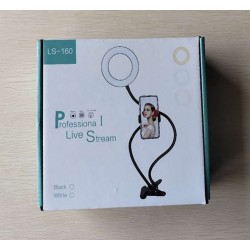 RING LIGHT LS-90-3 COM MICROFONE E SUPORTE PARA TELEFONE 3.54" 3 AJUSTES DE CORES BRANCO RING LIGHT LS-90-3 COM MICROFONE E SUPORTE PARA TELEFONE 3.54" 3 AJUSTES DE CORES BRANCO